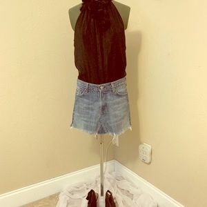 Seven For All Mankind jean mini skirt, size 29
